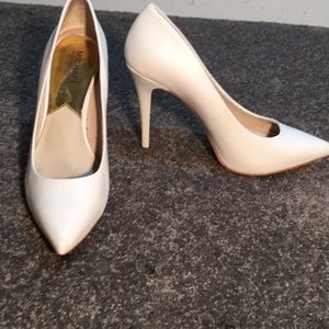 White Michael Kors heels